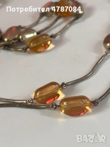 Сребърно колие и гривна, снимка 2 - Бижутерийни комплекти - 54086408