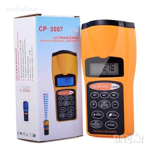 ЛАЗЕРНА РОЛЕТКА ULTRASONIC CP-3007, снимка 3 - Измервателни инструменти - 40680670