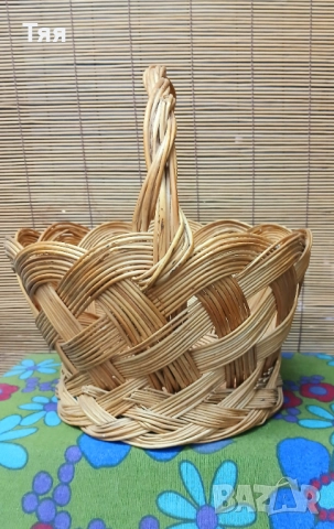 Плетена кошница , снимка 3 - Декорация за дома - 51528266