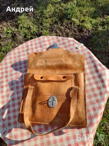 Стара кожена чанта #14, снимка 7 - Други ценни предмети - 31960068