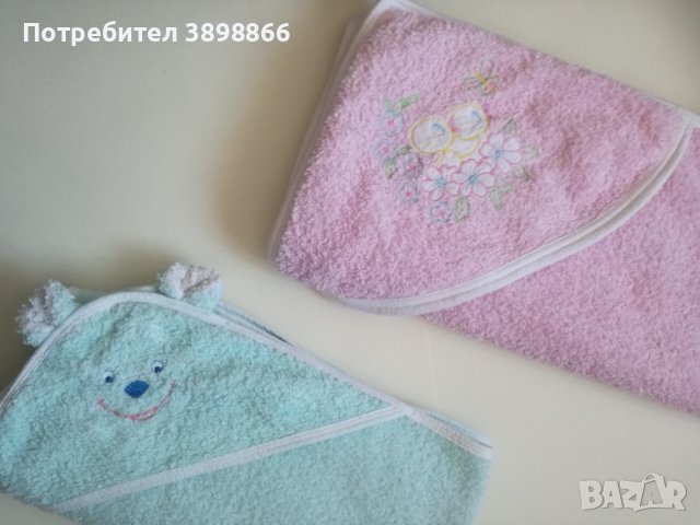 Бебешки хавлии за баня с качулка, снимка 2 - За банята - 44384166