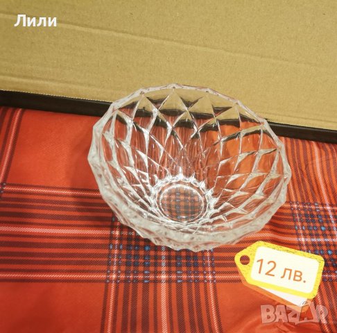 Кристални купи и плата, снимка 1