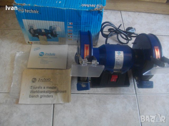 300W/150W-ф150мм/ф125мм-Ел.Шмиргел-Германия/Белгия/КНР-TECHNIC/EINHELL-Почти Нов, снимка 2 - Други инструменти - 37482809