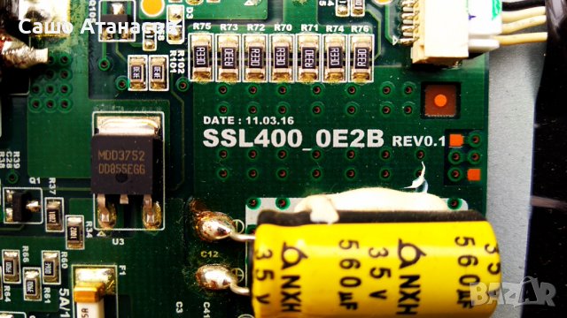 GRUNDIG 40 VLE 830 BL със счупена матрица ,DPS-214CP ,VSF190R-6 V-0 ,SSL400_0E2B REV0.1 ,VNR192-01, снимка 12 - Части и Платки - 37128747