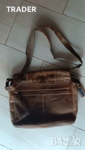 Shoulder Bag Marc Picard чанта през рамо естествена кожа, снимка 16 - Чанти - 12904354