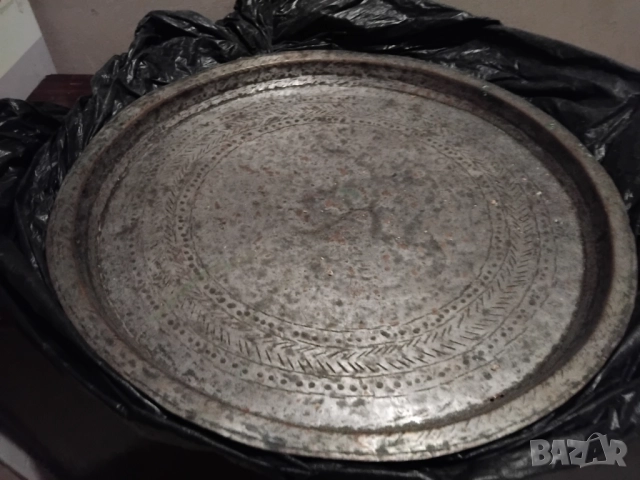 ГОЛЯМА СТАРА ТАВА-ТАБЛА, снимка 2 - Антикварни и старинни предмети - 51836950