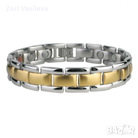 Мъжка магнитна гривна Victoria Bells с турмалин