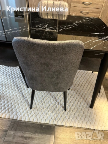 Трапезна стъклена маса четна, мрамор, снимка 14 - Маси - 53358375