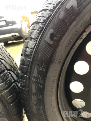 4 броя джанти със зимни гуми 255/55R17 7jx17 5x115, снимка 3 - Гуми и джанти - 52459537