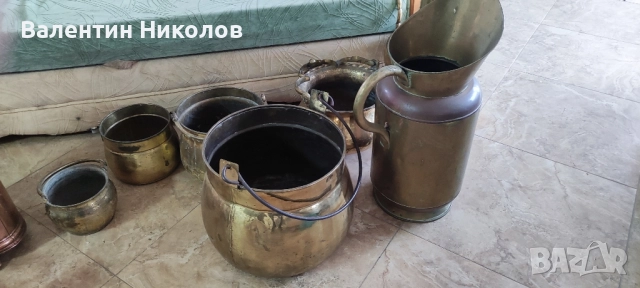 месингови медни съдове, снимка 2 - Декорация за дома - 52392684