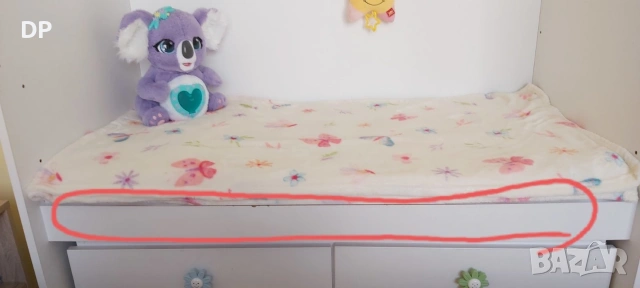 Легло-люлка с подвижна решетка 60/120 + матрак, снимка 2 - Бебешки легла и матраци - 53878682