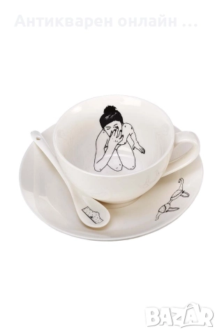 Комплект чаши и чинии от колекция Pols Potten. , снимка 2 - Чаши - 52845337