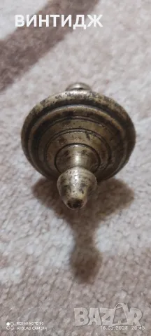 Рядък османски артикул. Отомански бронзов, масивен отвес. Вижда се изписана годината. 300 лв., снимка 2 - Антикварни и старинни предмети - 49170537