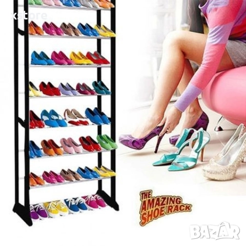 Стелаж-етажерка за обувки Amazing Shoe Rack TV248, снимка 5 - Етажерки - 52796473
