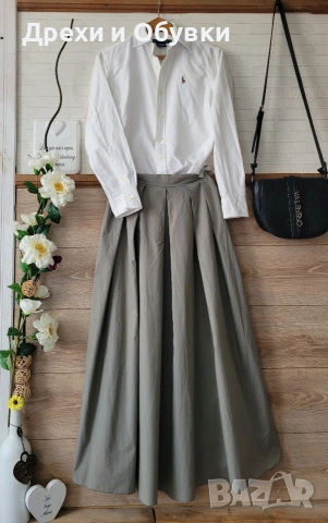 Бяла риза POLO RALPH LAUREN и дълга пола , снимка 2 - Ризи - 54154300