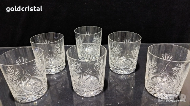 кристални чаши за уиски , снимка 2 - Антикварни и старинни предмети - 52778212