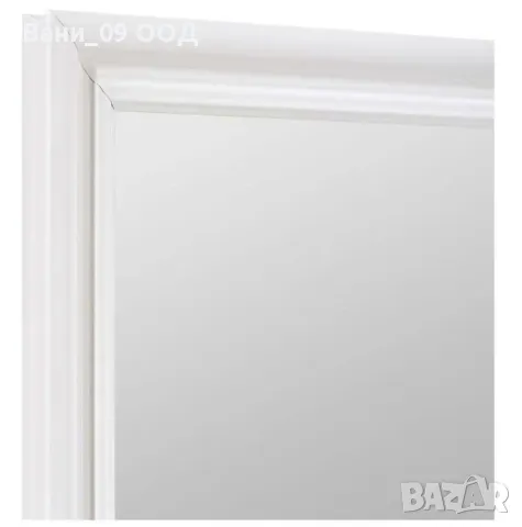 Стенно огледало с бяла дървена рамка, снимка 3 - Огледала - 48499198