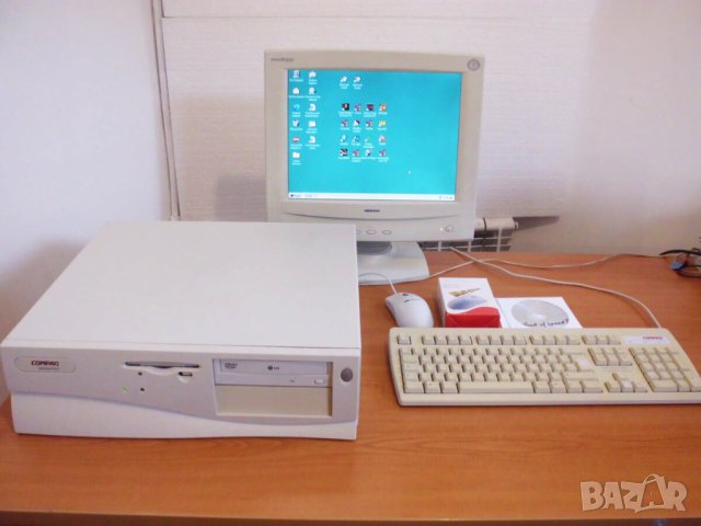 ⭐Продавам ретро компютър COMPAQ DESKPRO 2000 с много игри⭐, снимка 2 - Геймърски - 40433923