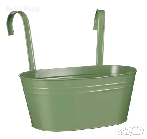 Кашпа за балкон-17х30х13.5 см./метална кашпа/кашпа за парапет