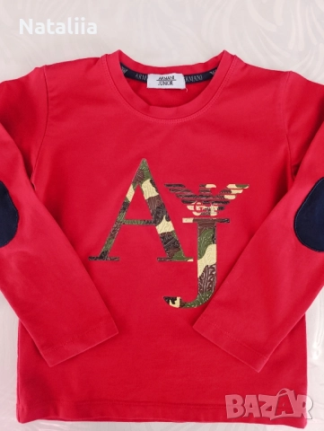 Комплект от 2 блузи– Armani & Mango – 5 г, снимка 2 - Детски тениски и потници - 51838704