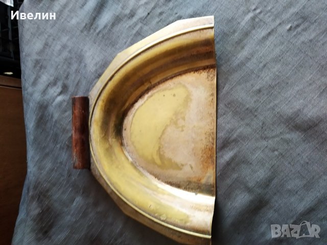 посребрена месингова лопатка арт деко , снимка 2 - Антикварни и старинни предмети - 29583904