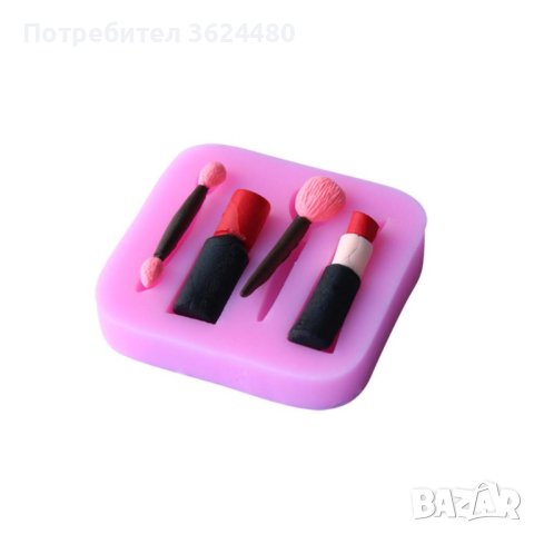 3808 Силиконов молд с форми на гримове, снимка 6 - Форми - 38997826