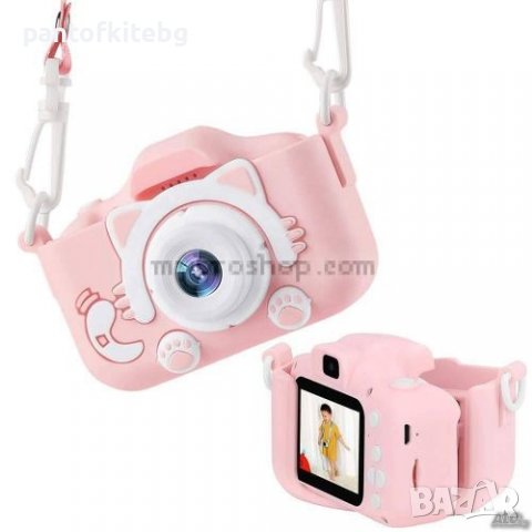 Детски фотоапарат за деца от 3 до 10 години, 1080P, Eкран 2 инча, Видео, Защита от падане, снимка 2 - Други - 38934610