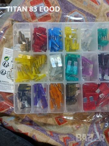 300 бр. Комплект асортимент от предпазители, снимка 4 - Друга електроника - 44746110