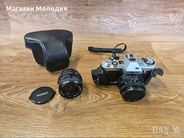 Фотоапарат Porst CR-5 + 2 обектива и калъф – Златната ера на японската оптика