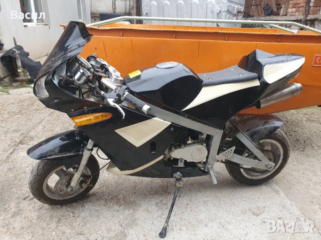 продавам малък мотор пит байк, покет байк, снимка 6 - Мотоциклети и мототехника - 44369989