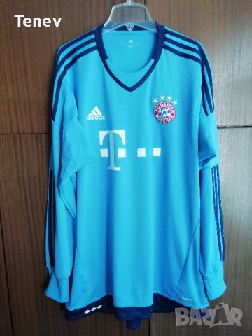 Bayern Munich Adidas оригинална вратарска тениска фланелка XL Байерн Мюнхен , снимка 1 - Блузи - 38918188