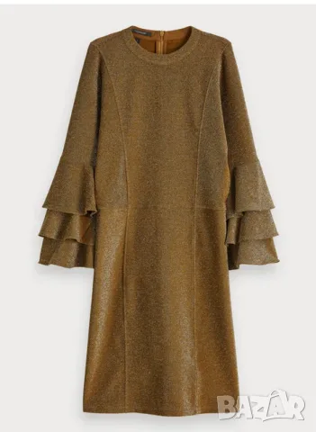 Scotch & Soda Maison Scotch оригинална нова златиста рокля М, снимка 11 - Рокли - 56090449