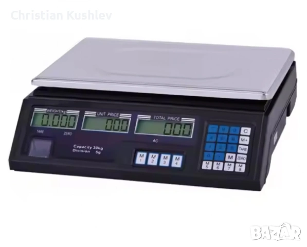 Електронен кантар с капацитет 40 кг и вградена батерия, снимка 3 - Друга електроника - 53220001