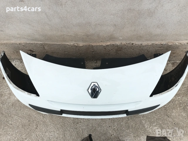 предна броня за рено клио 3 фейслифт 09 - 13 с маска решетки халогени RENAULT CLIO III FACELIFT, снимка 4 - Части - 54103639