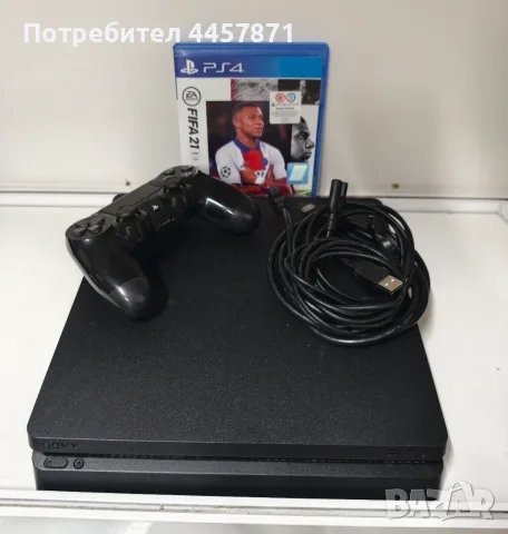 Playstation 4 Slim 750GB с Fifa , снимка 2 - PlayStation конзоли - 55911651