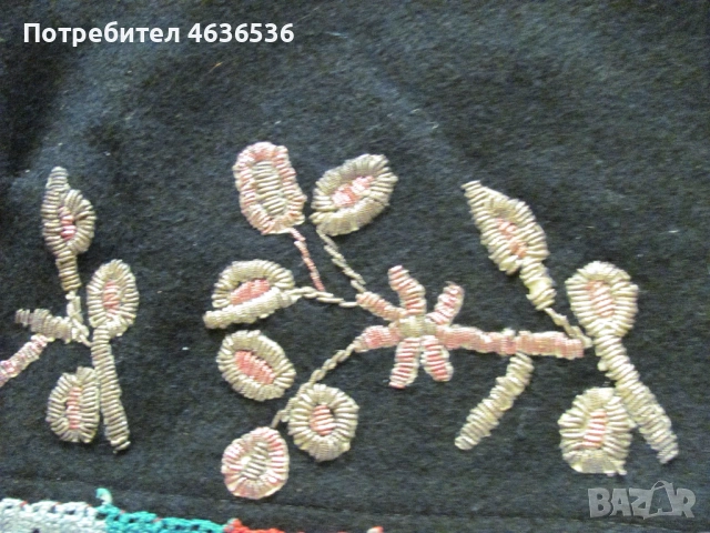 19век женска носия ,златна и сребърна сърма, снимка 7 - Антикварни и старинни предмети - 54039943