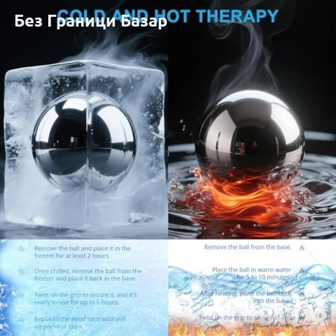 Нов Ролер масажна топка 3 в 1 за спорт и мускулно облекчение терапия, снимка 3 - Други - 51583753