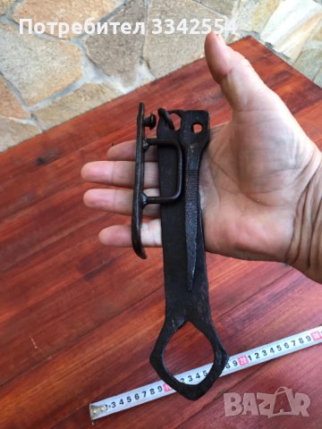 РЕЗЕ ЗА ПОРТА СТАРО КОВАНО ЖЕЛЯЗО КОМПЛЕКТ-3 ЧАСТИ, снимка 3 - Други ценни предмети - 42604108