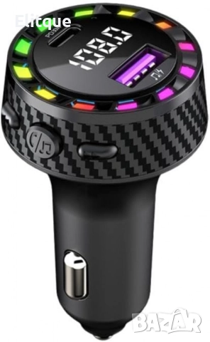 Трансмитер USB зарядно за кола с двоен порт,бързо зареждане,12-24V, снимка 9 - Други стоки за дома - 52804847