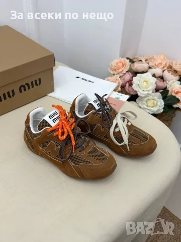 Miu Miu Дамски Маратонки👟Дамски Спортни Обувки Миу Миу - Различни Цветове Код SK2071, снимка 6 - Маратонки - 55888994