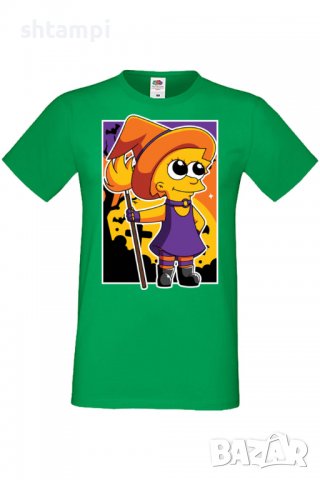 Мъжка тениска,The Simpsons Lisa Simpson 02,Halloween,Хелоуин,Празник,Забавление,Изненада,Обичаи,, снимка 7 - Тениски - 38136889