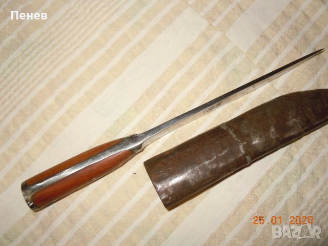 Лот от три стари ковани ножове, снимка 4 - Антикварни и старинни предмети - 38361979