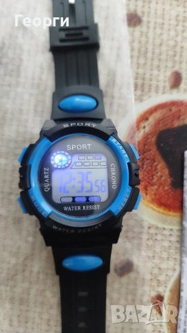 Спортен електронен мъжки ежедневен часовник със синя светлина., снимка 2 - Мъжки - 53006073