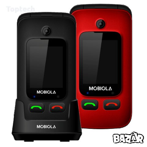 Мобилен телефон Mobiola MB610 черен и червен, снимка 5 - Телефони с две сим карти - 30170357