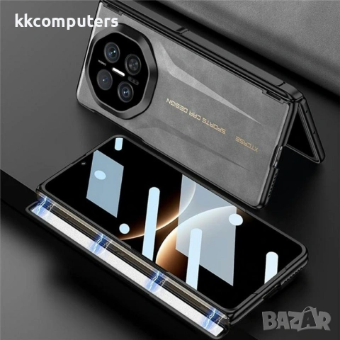 GKK Калъф за Huawei Mate X7 с магнитна защита на пантата, стойка и протектор – 3 цвята, снимка 8 - Калъфи, кейсове - 54218858
