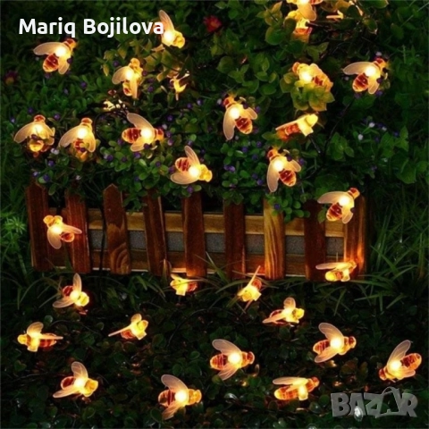 Светещи гирлянди със соларно захранвани CutesyBee SD15, снимка 8 - Соларни лампи - 52141917