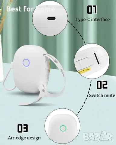 Етикетен принтер с Bluetooth LEAZZLE L13 , снимка 3 - Принтери, копири, скенери - 48551199