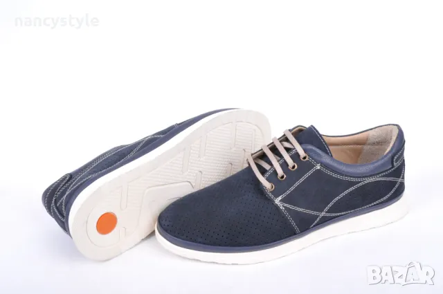 Мъжки обувки от естествен набук, снимка 4 - Спортно елегантни обувки - 50108158