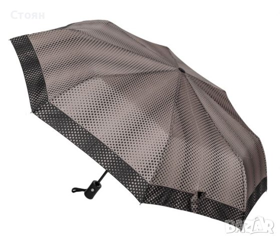 Автоматичен чадър за дъжд, черен на точки, 28 см, снимка 3 - Други - 42876964