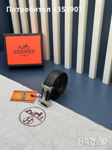 Hermès естествена кожа в кутия, снимка 5 - Колани - 49805674